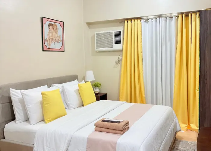 Cozy King Bed With Sofa Bed Sunvida Tower Across Sm With Balcony Cebu